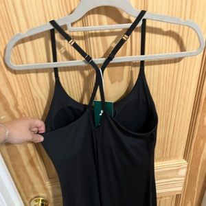 NWT HALARA longer everyday dress built in body suit adjustable straps